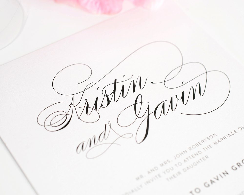 Elegant Fonts Perfect for Wedding Invitations That Look Like Calligraphy